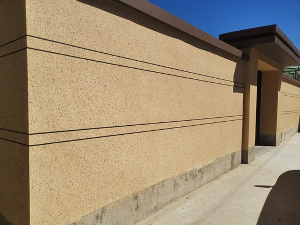 自建房外墙真石漆装饰