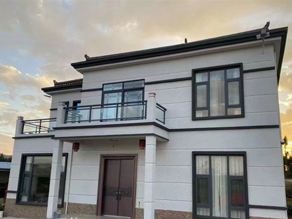 外墙单槽外墙仿石漆涂装